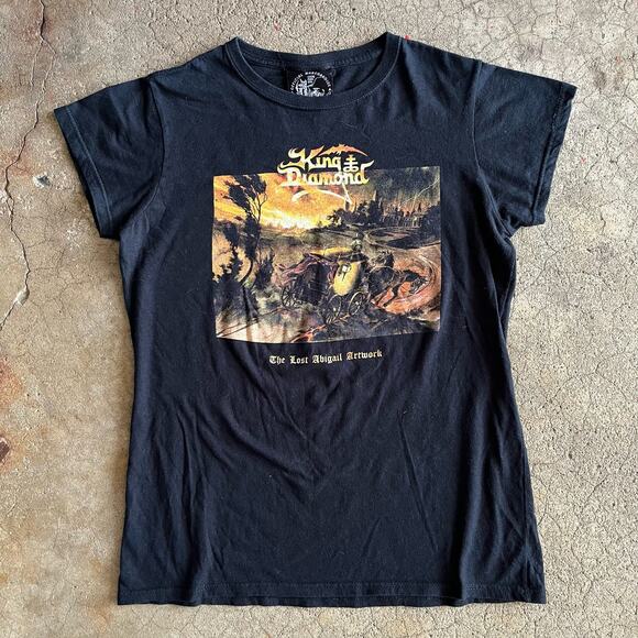 2015 King Diamond Abigail‎ in Concert Womens M Heavy Metal Band Tour Tee T-Shirt - Picture 3 of 9